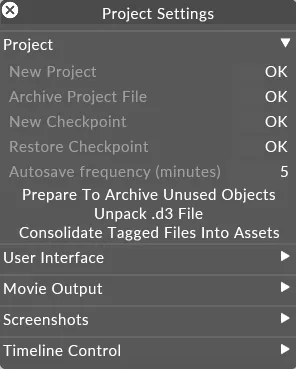 Archive unused objects option.