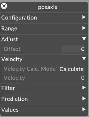 Axes Velocity