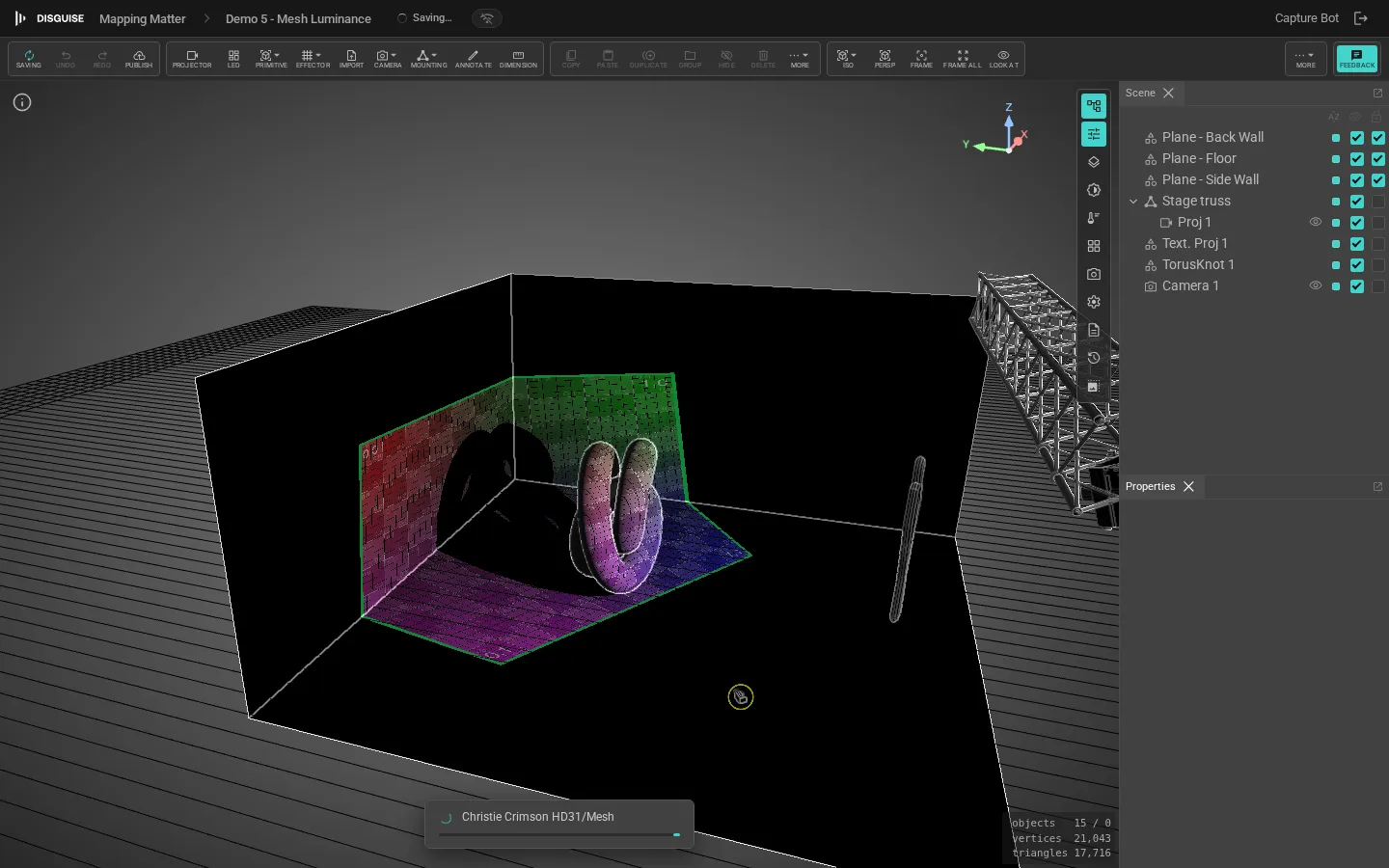 Perspective vs orthographic camera comparison