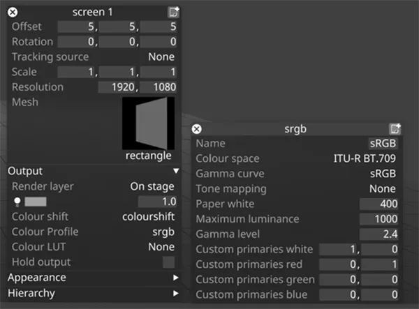 Colour profile srgb