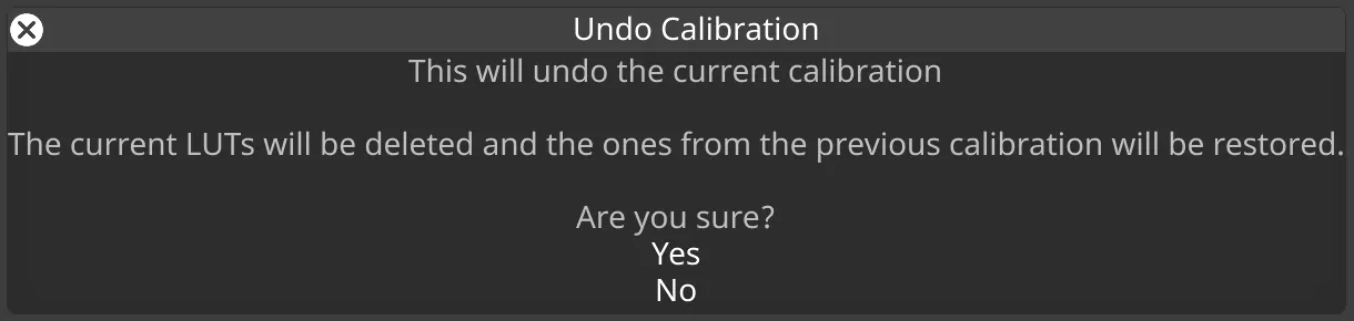 Click Yes too confirm