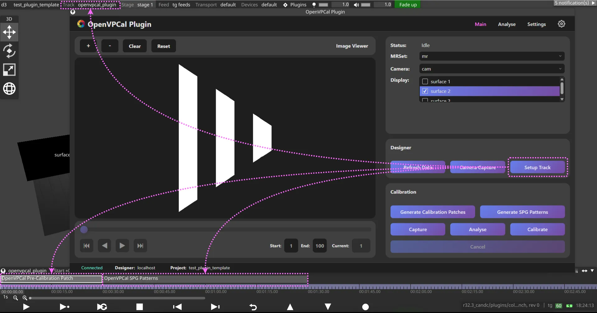 ColourCal Setup Track 1