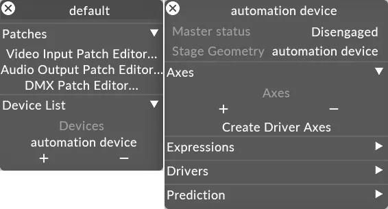 Creating Driver Axes