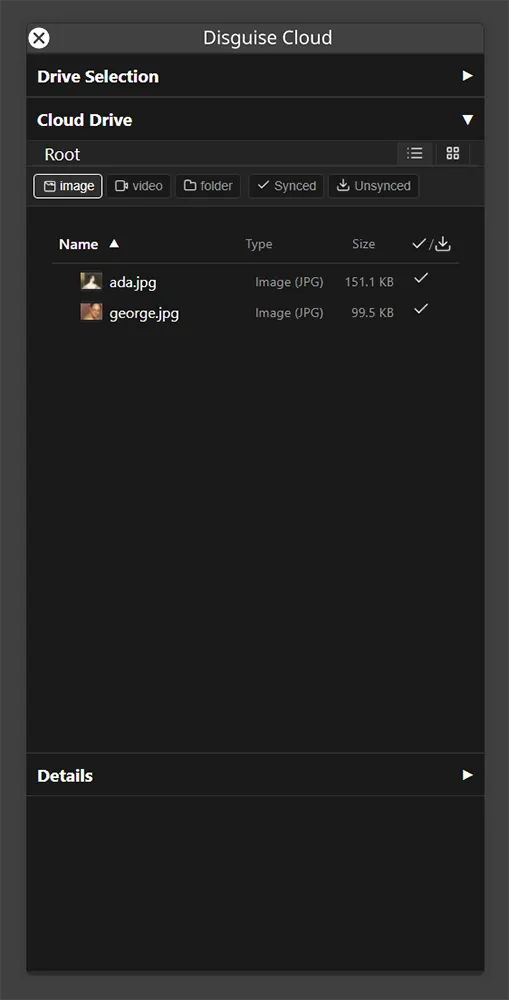 Disguise Cloud Media Browser UI