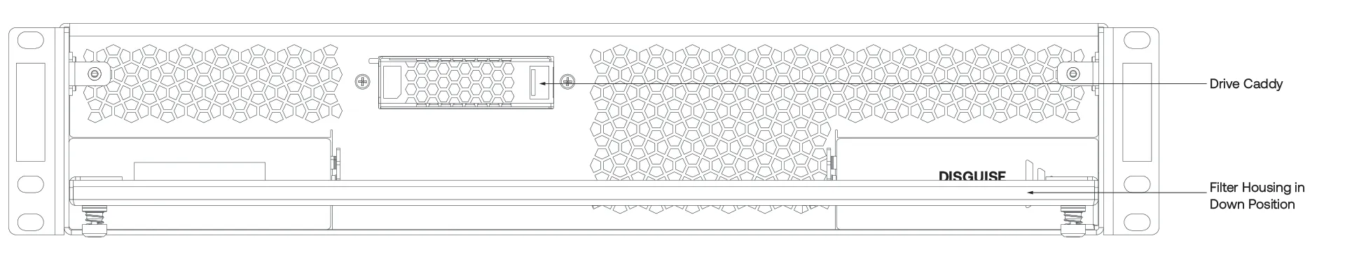 EX 2C  Front Panel grill down