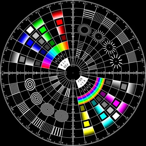 Fisheye test pattern