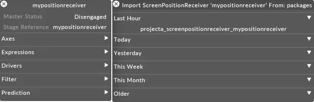 Import ScreenPositionReceiver