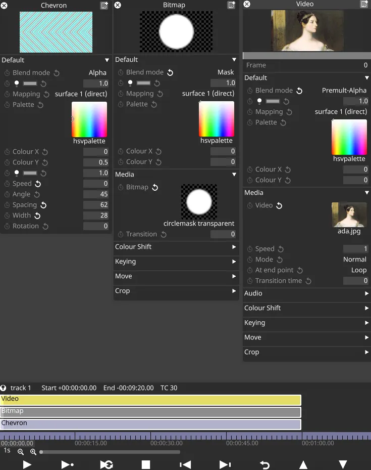 Layer setup