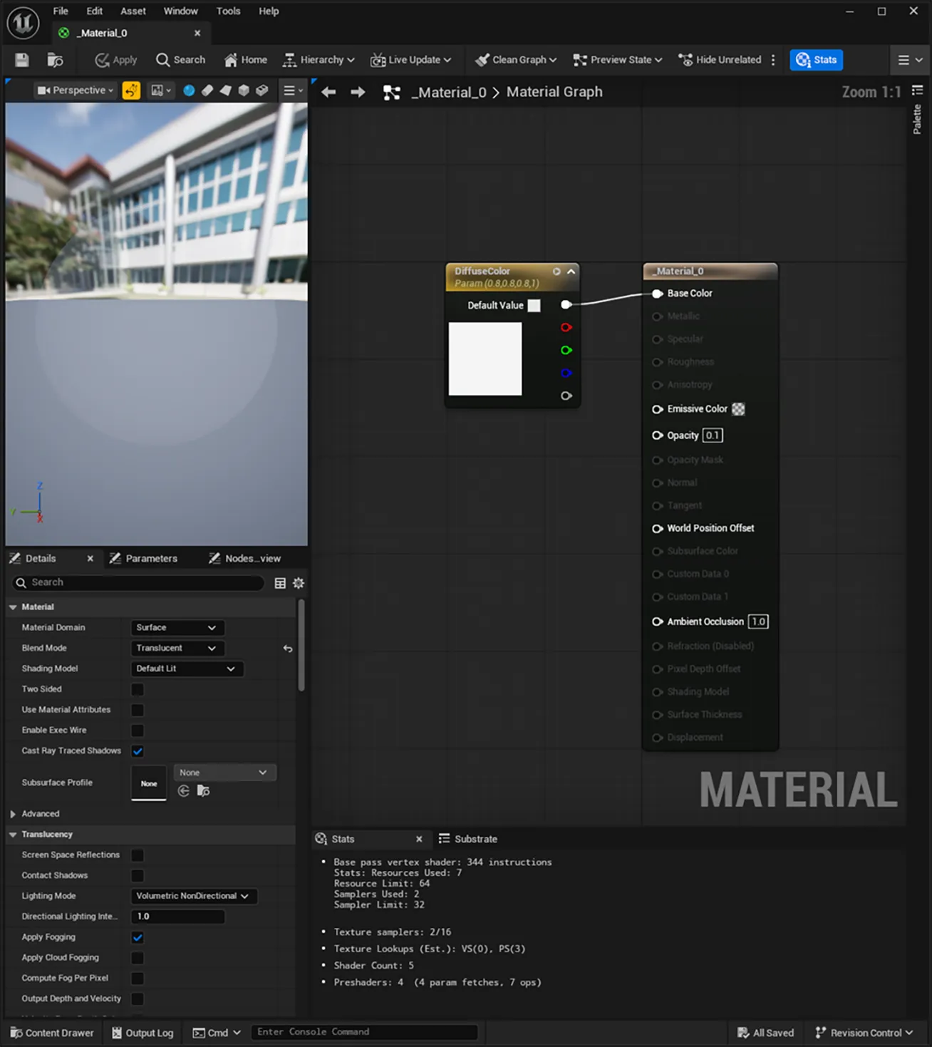 Change the Blend Mode to Translucent