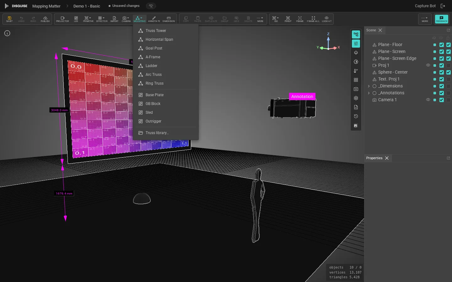 Mounting popover in the viewport toolbar