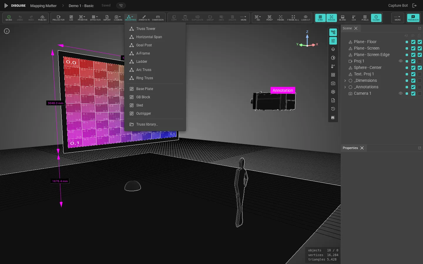 Mounting popover in the viewport toolbar