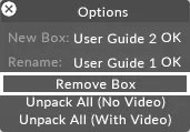 Objects remove box