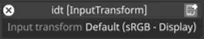 Input transform widget