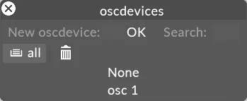 Choose OSC device