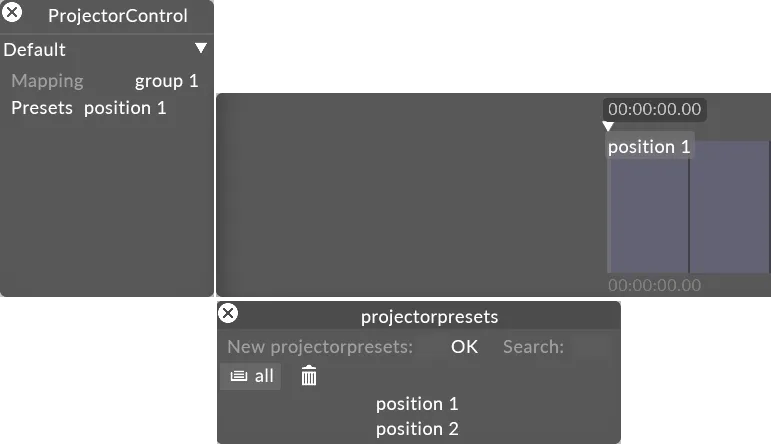 Projector presets