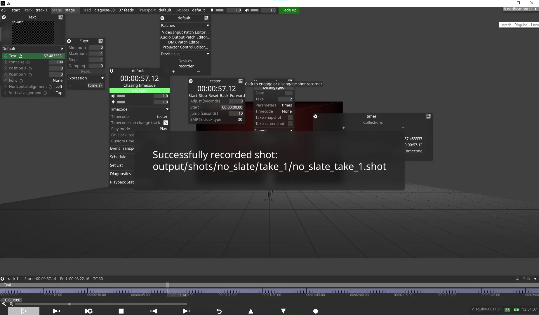 Click on the Engaged to finish recording