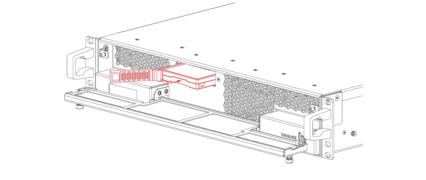 Ensure the caddy extends outward for proper alignment and installation
