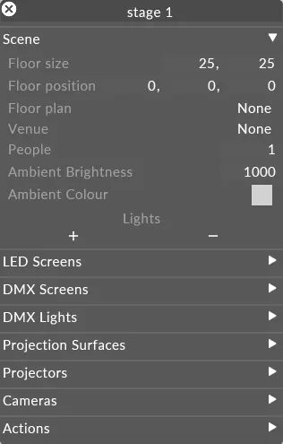 Setting scene lighting