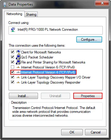 Set up IP addresses