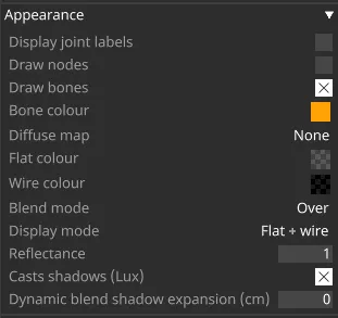 Changing skeleton appearance