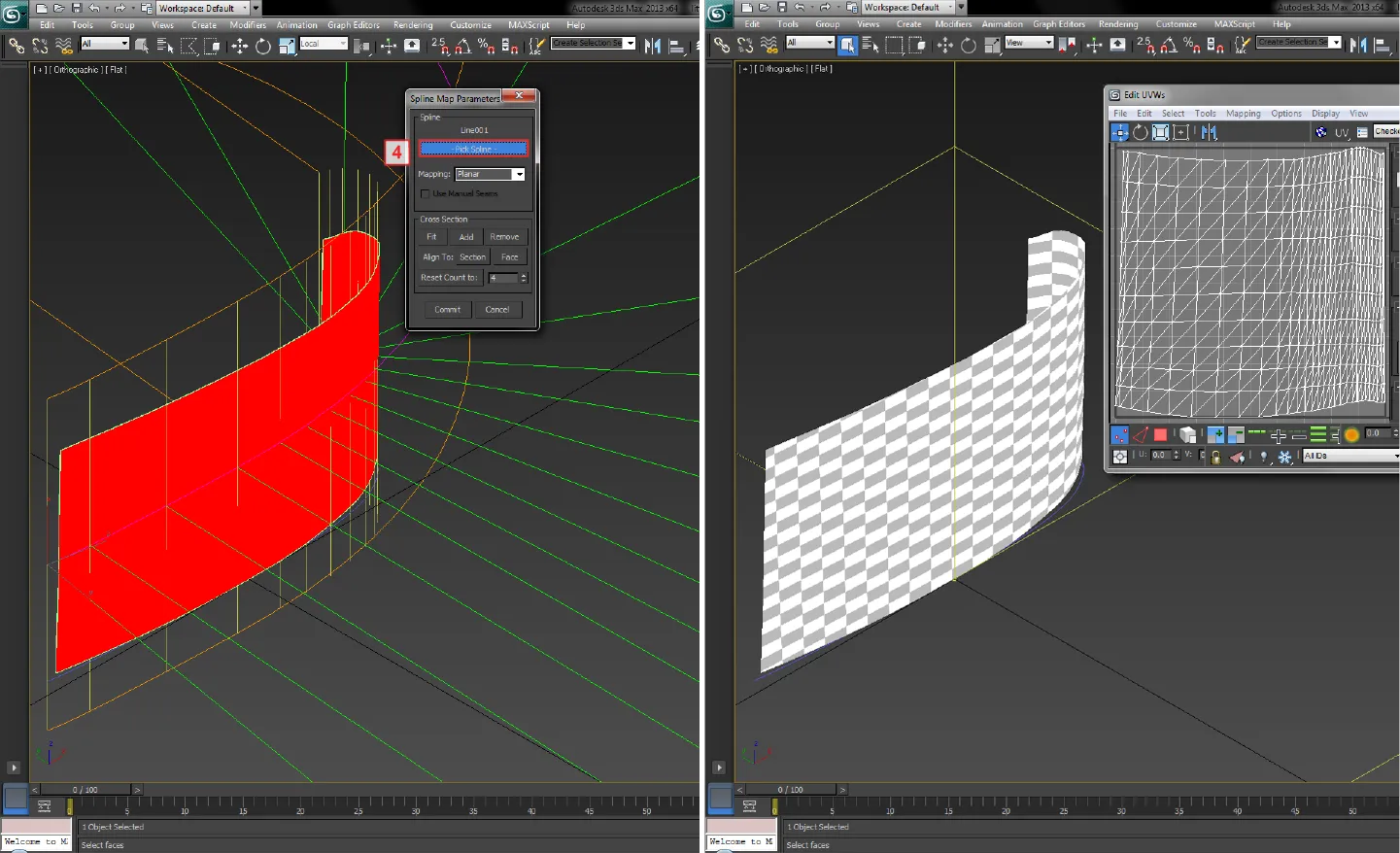 Spline mapping